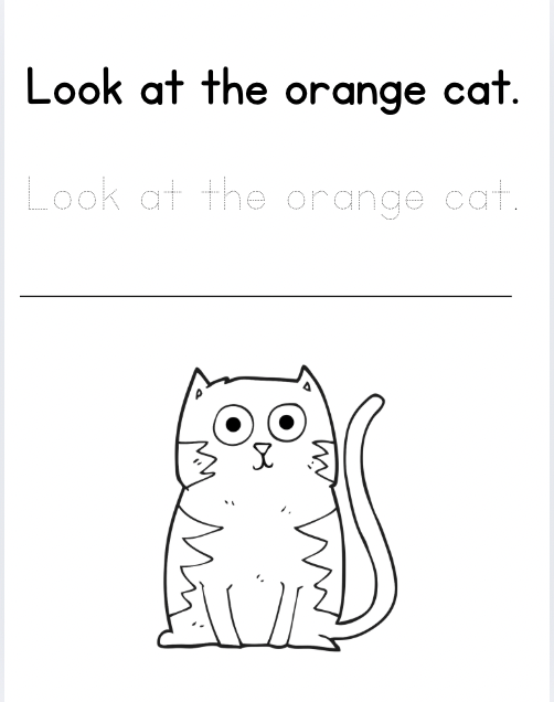 Handwriting-Coloring Booklet