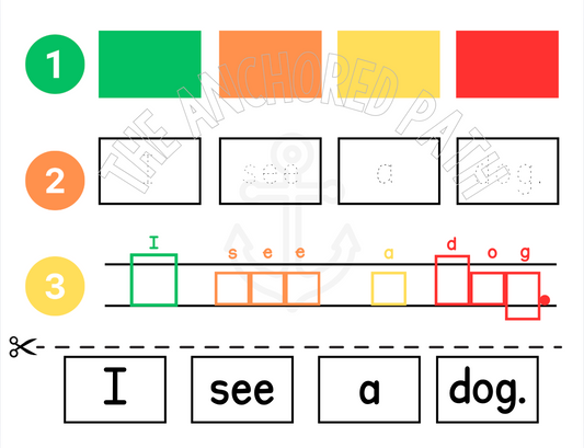 Sentence Building and Writing Worksheet Template