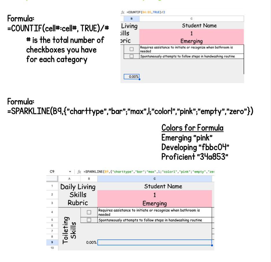 Social Skills Rubric – With Visual Progress Bars
