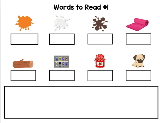 Color-Coded Reading Fluency Activity
