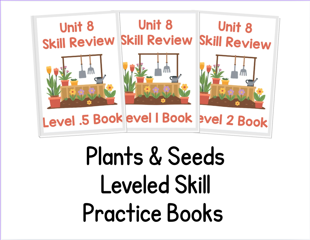 Plants & Seeds Leveled Skill Practice Books