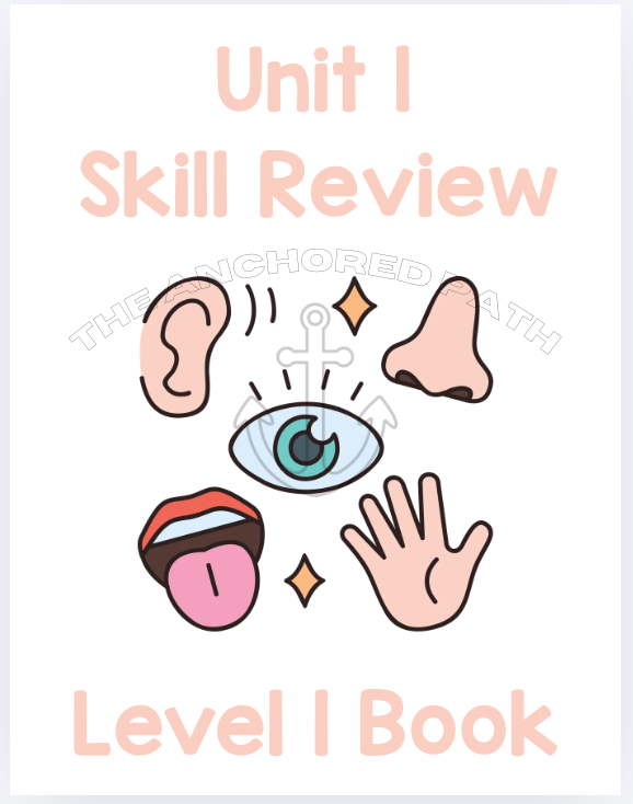 Five Senses Leveled Skill Practice Books
