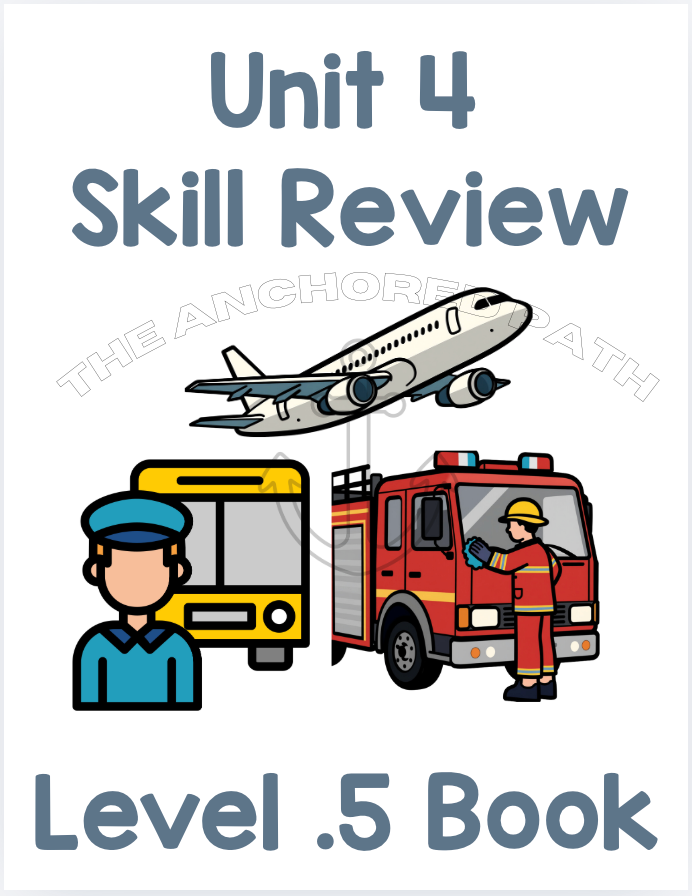 Transportation & Community Helpers Leveled Skill Practice Books