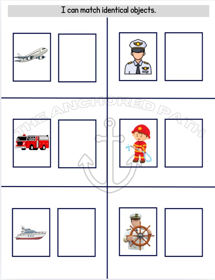 Transportation & Community Helpers Leveled Skill Practice Books