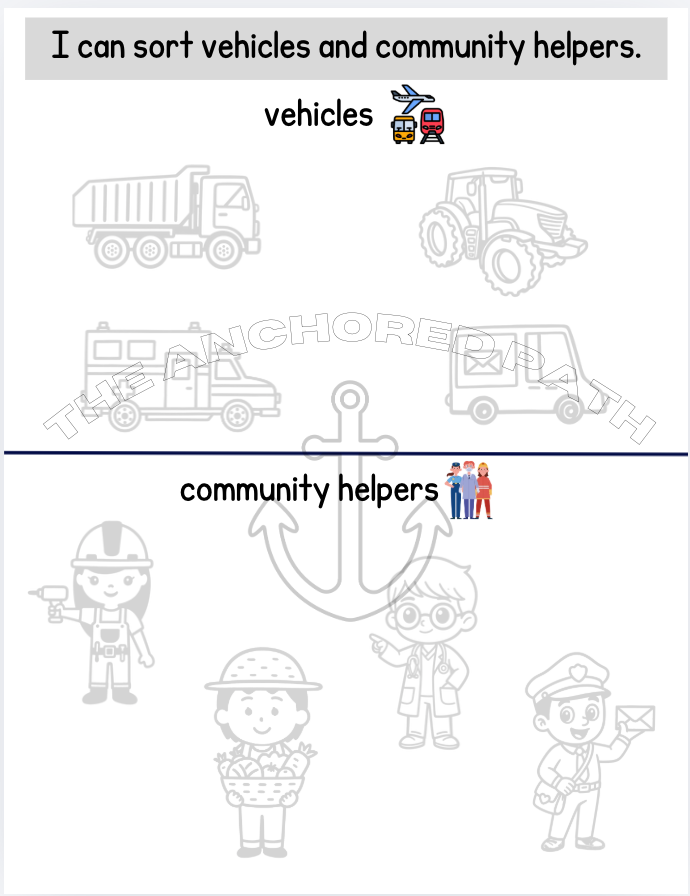 Transportation & Community Helpers Leveled Skill Practice Books