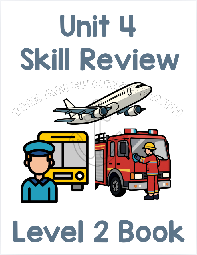 Transportation & Community Helpers Leveled Skill Practice Books