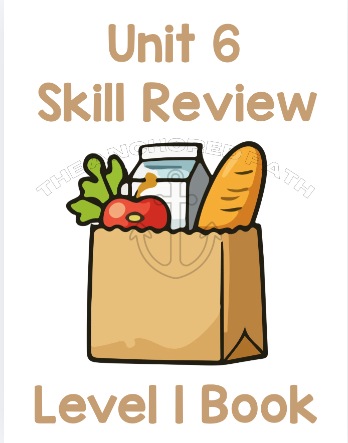 Food & Groceries Leveled Skill Practice Books