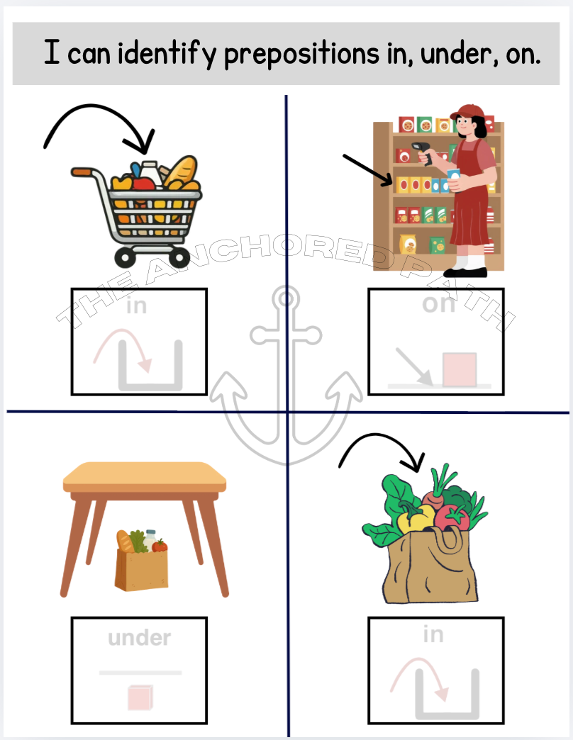 Food & Groceries Leveled Skill Practice Books