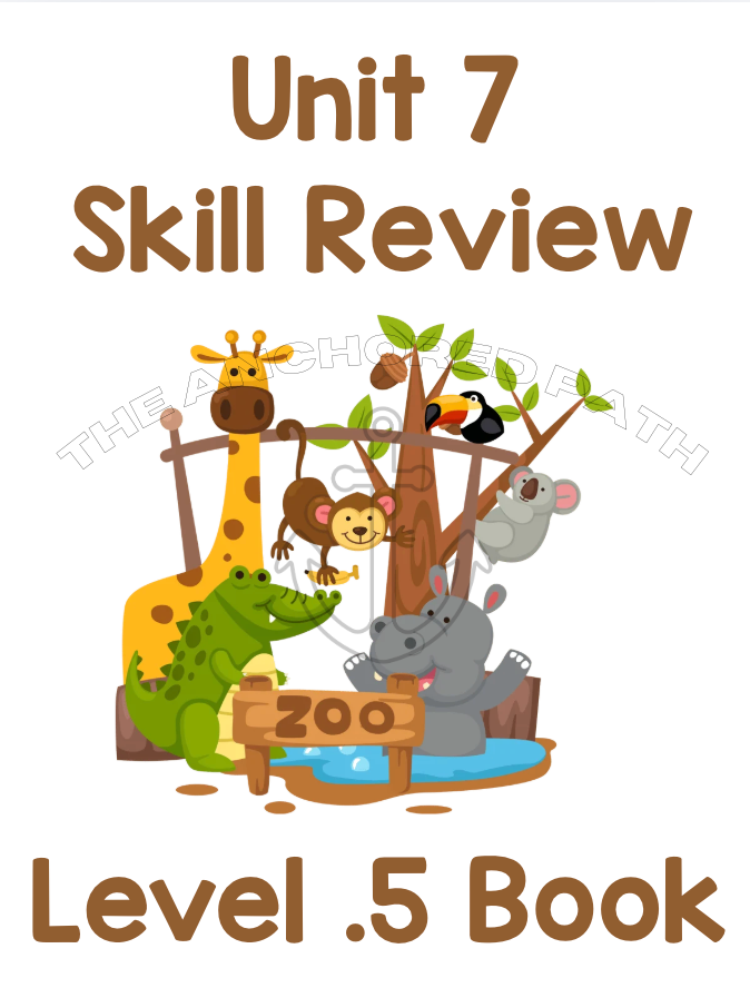 Zoo Animals Leveled Skill Practice Books