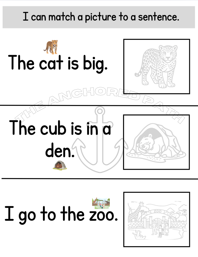 Zoo Animals Leveled Skill Practice Books