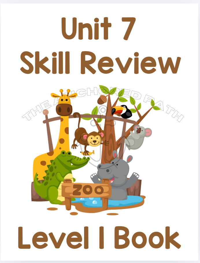 Zoo Animals Leveled Skill Practice Books